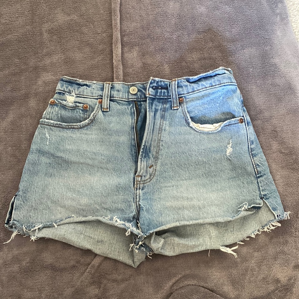 Abercrombie Curve Love denim shorts, worn one time